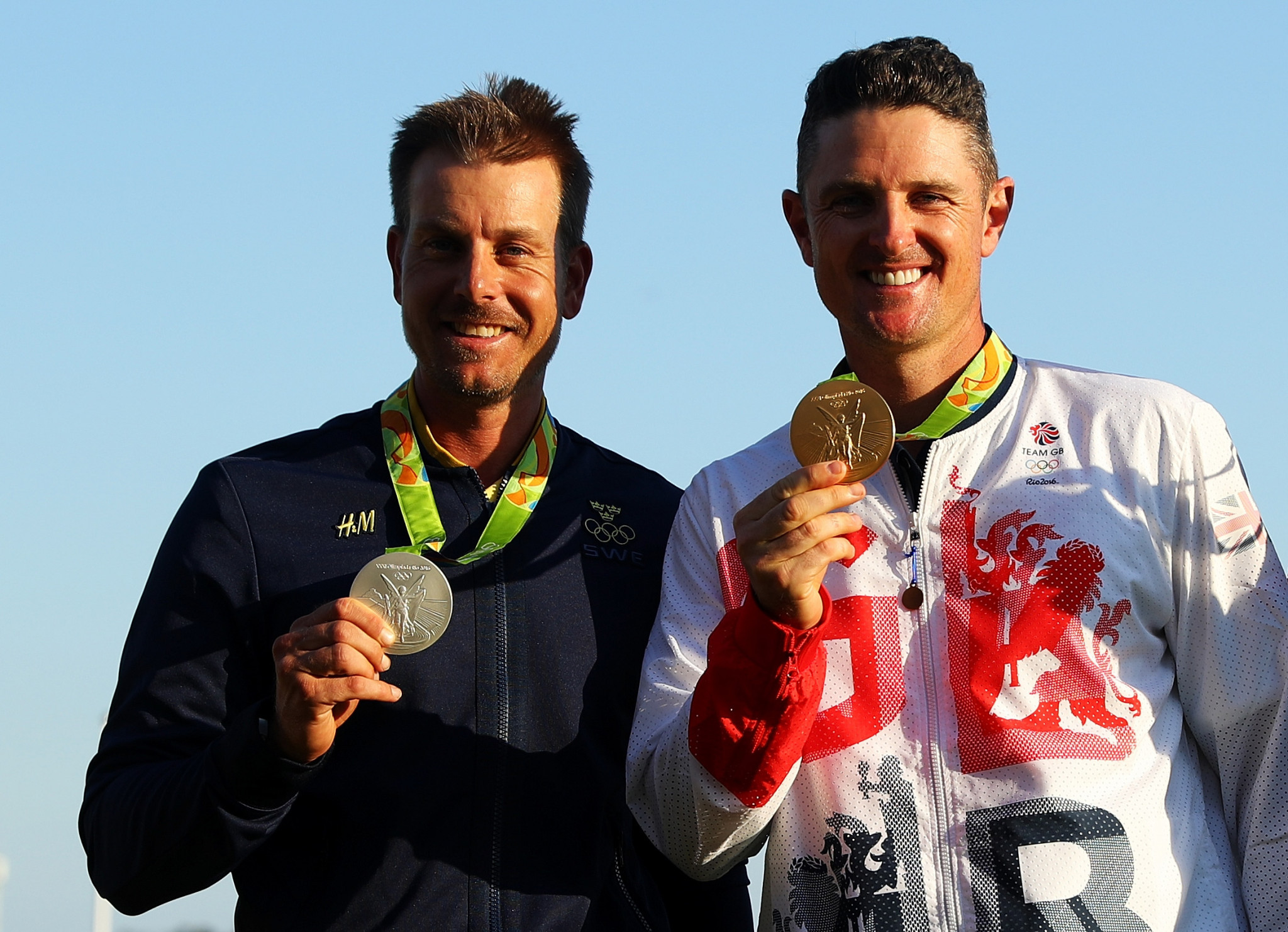Britain's Justin Rose, right, and Sweden's Henrik Stenson were first and second at Rio 2016 ©Getty Images