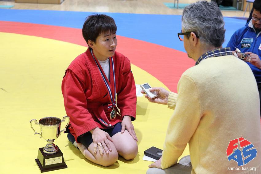 Genki Baba was awarded the MVP award after winning the 57kg category at the age of just 20 ©Sambo-fias.org