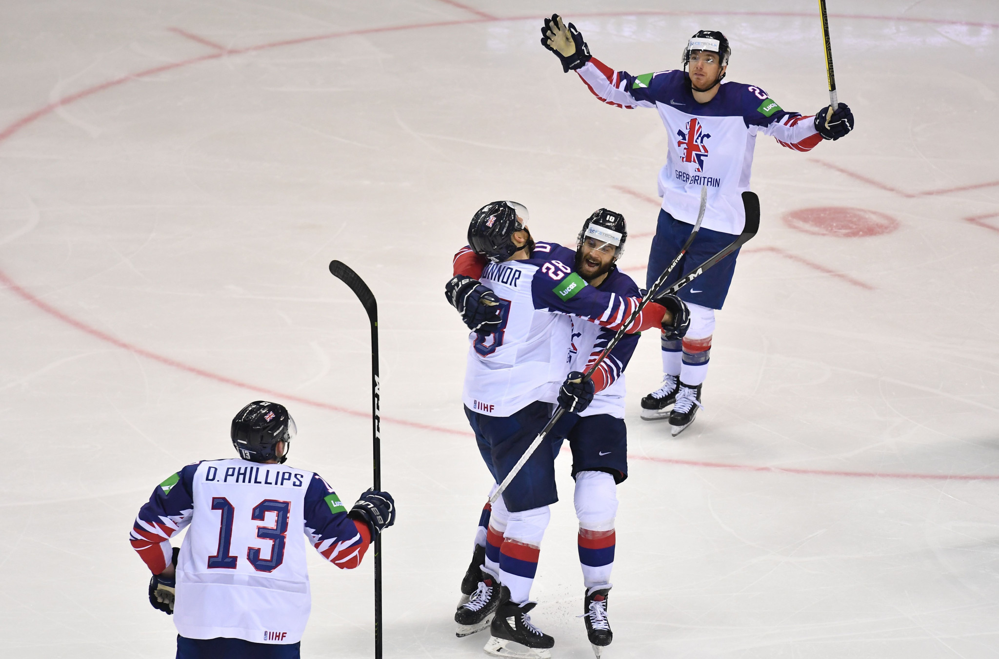 Great Britain's men will be on the home ice of Nottingham's Motorpoint Arena for their IIHF Olympic Pre-Qualification Round 3 matches which start tomorrow ©Getty Images