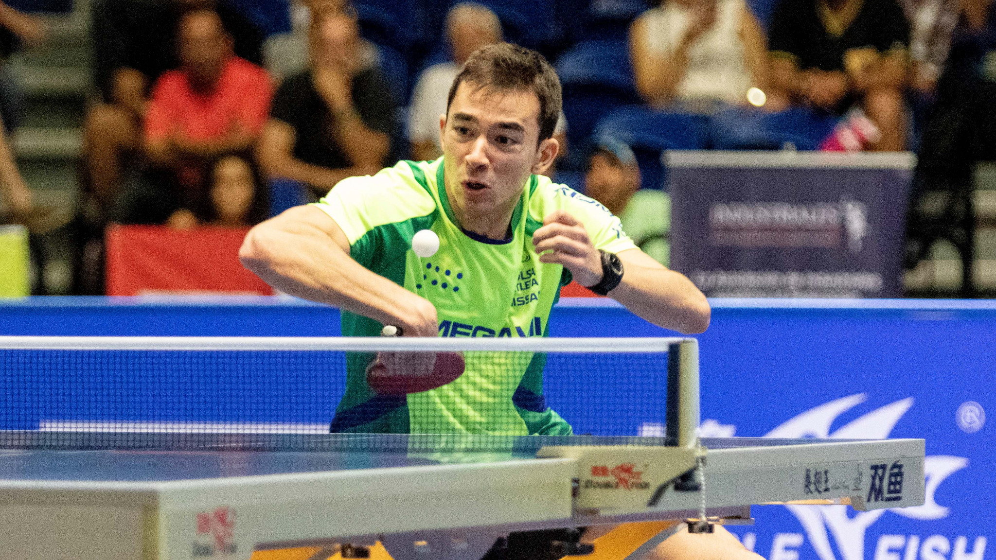 Brazil's Hugo Calderano will defend his men's singles title at the ITTF Pan American Cup that starts in Puerto Rico tomorrow ©ITTF