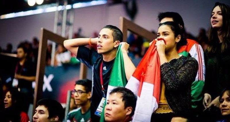 Disappointed Mexican fans following the double defeat ©WTF