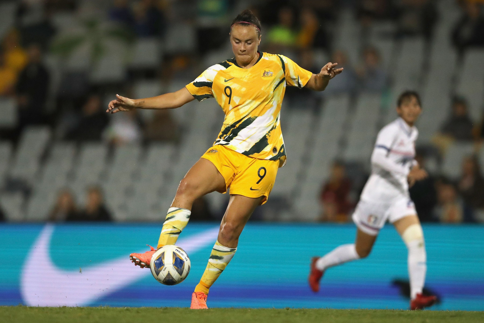 Caitlin Foord scored a hat-trick in Australia's 7-0 victory over Chinese Taipei ©Getty Images