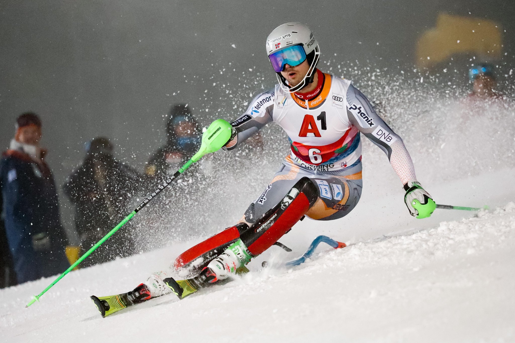 Sebastian Foss-Solevaag could only finish 15th on the second run, dropping him from a potential podium to sixth ©Getty Images