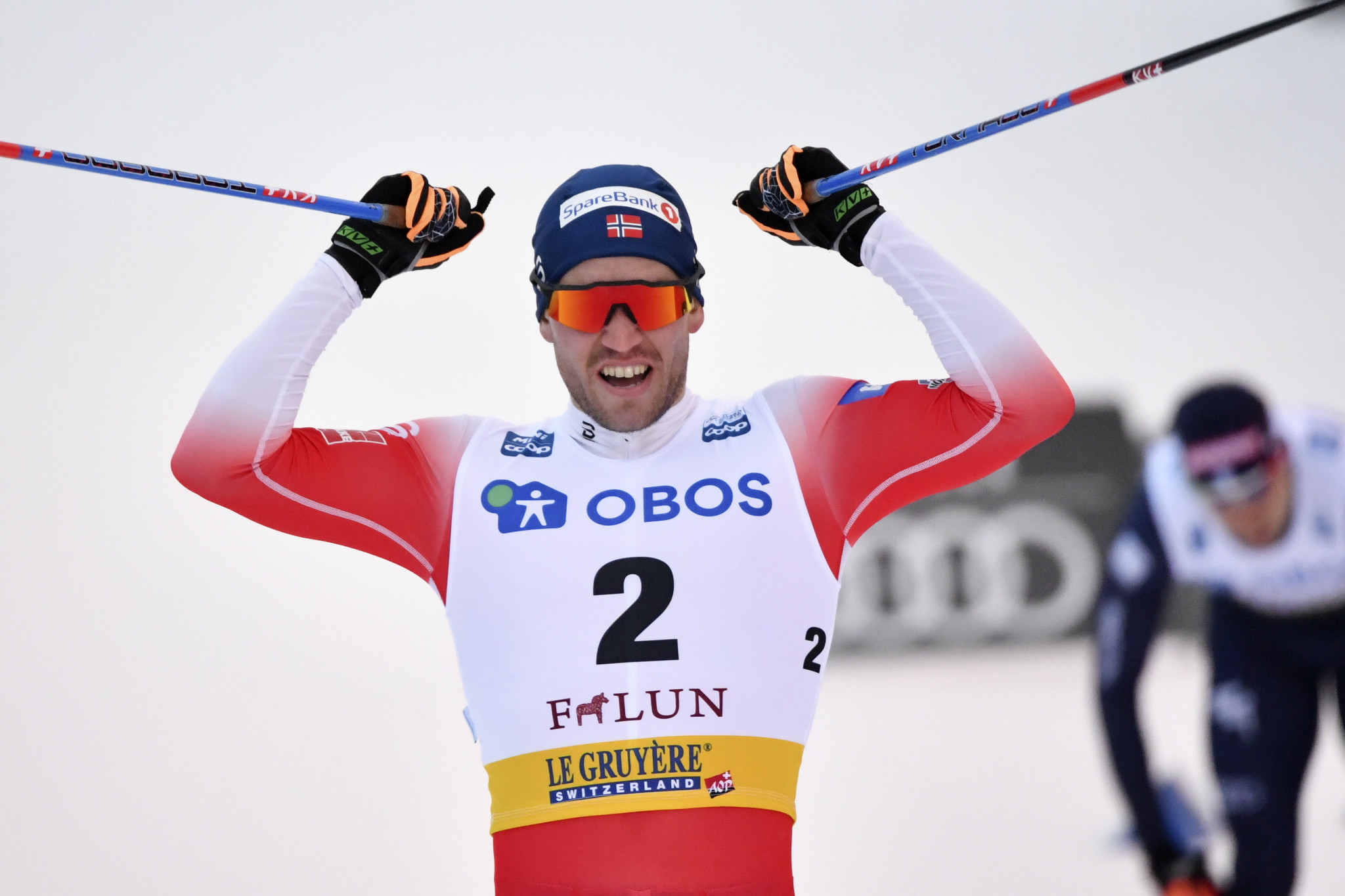 Pål Golberg led a Norwegian one-two in the men's sprint at the FIS Cross-Country World Cup ©Getty Images