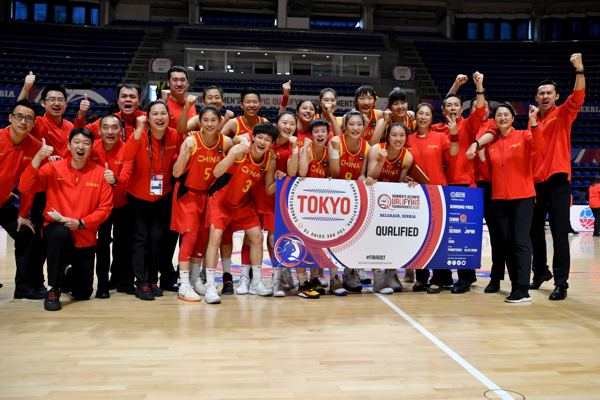 China seal Tokyo 2020 women's basketball berth at relocated qualifier in Belgrade
