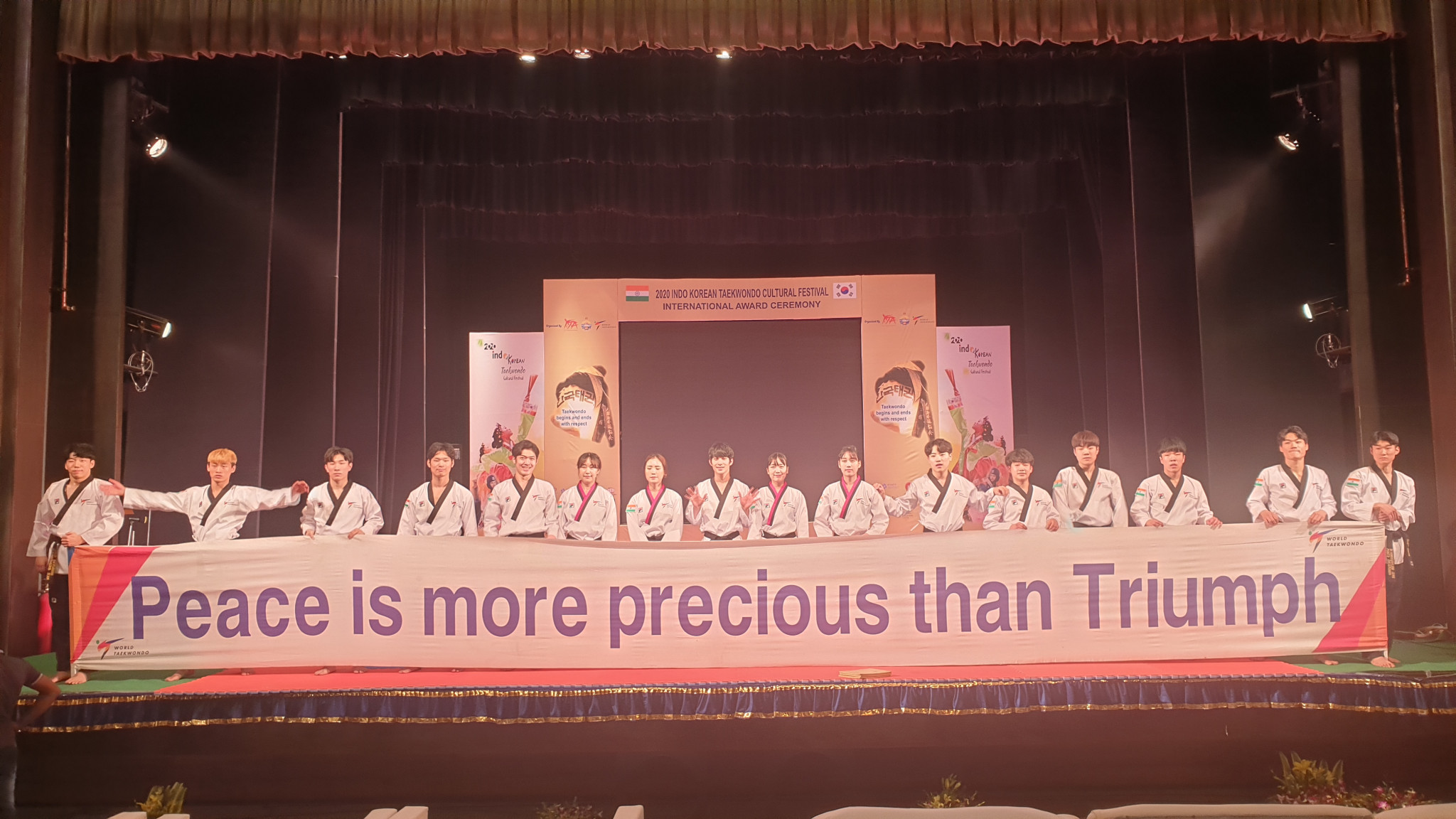 The World Taekwondo demonstration team performed in India for the first time ©World Taekwondo