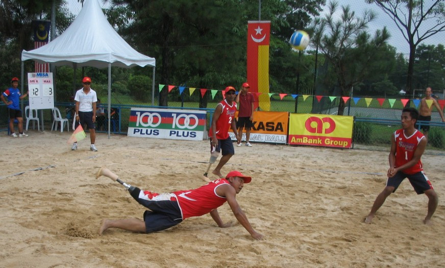 Beach ParaVolley is a three-aside sport ©Wikipedia