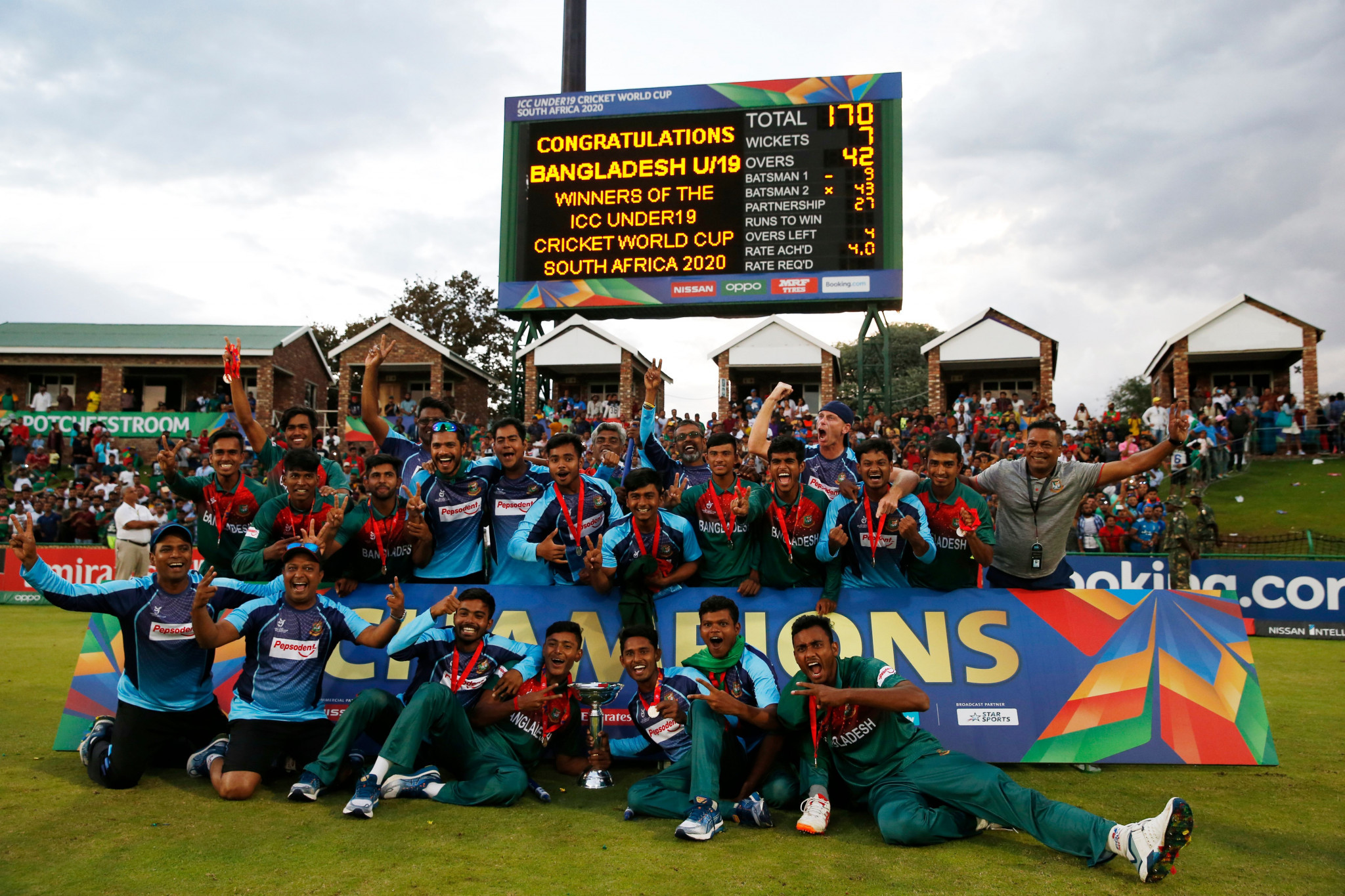 Ugly scenes followed Bangladesh's victory in the Under-19 World Cup final ©Getty Images