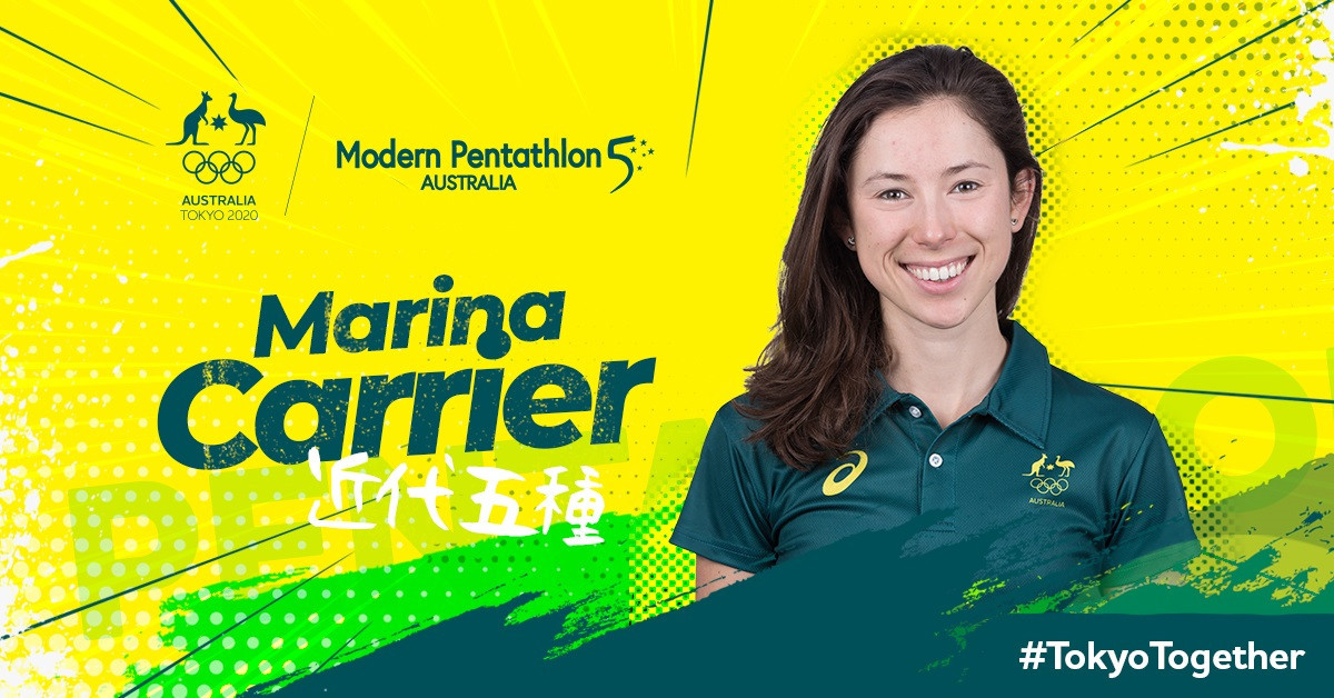 Modern pentathlete Marina Carrier has been selected to compete for Australia at the Tokyo 2020 Olympic Games ©AOC