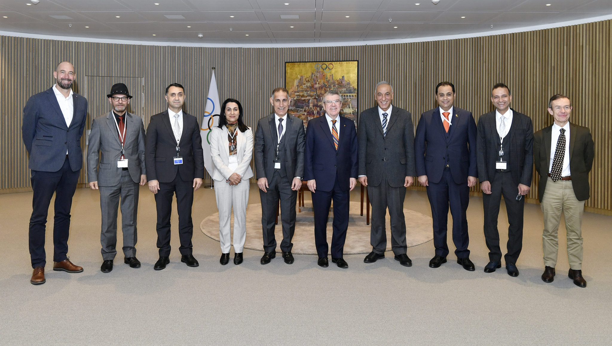 A delegation from the National Olympic Committee of Iraq has met with International Olympic Committee President Thomas Bach in Lausanne ©IOC/Christophe Moratal