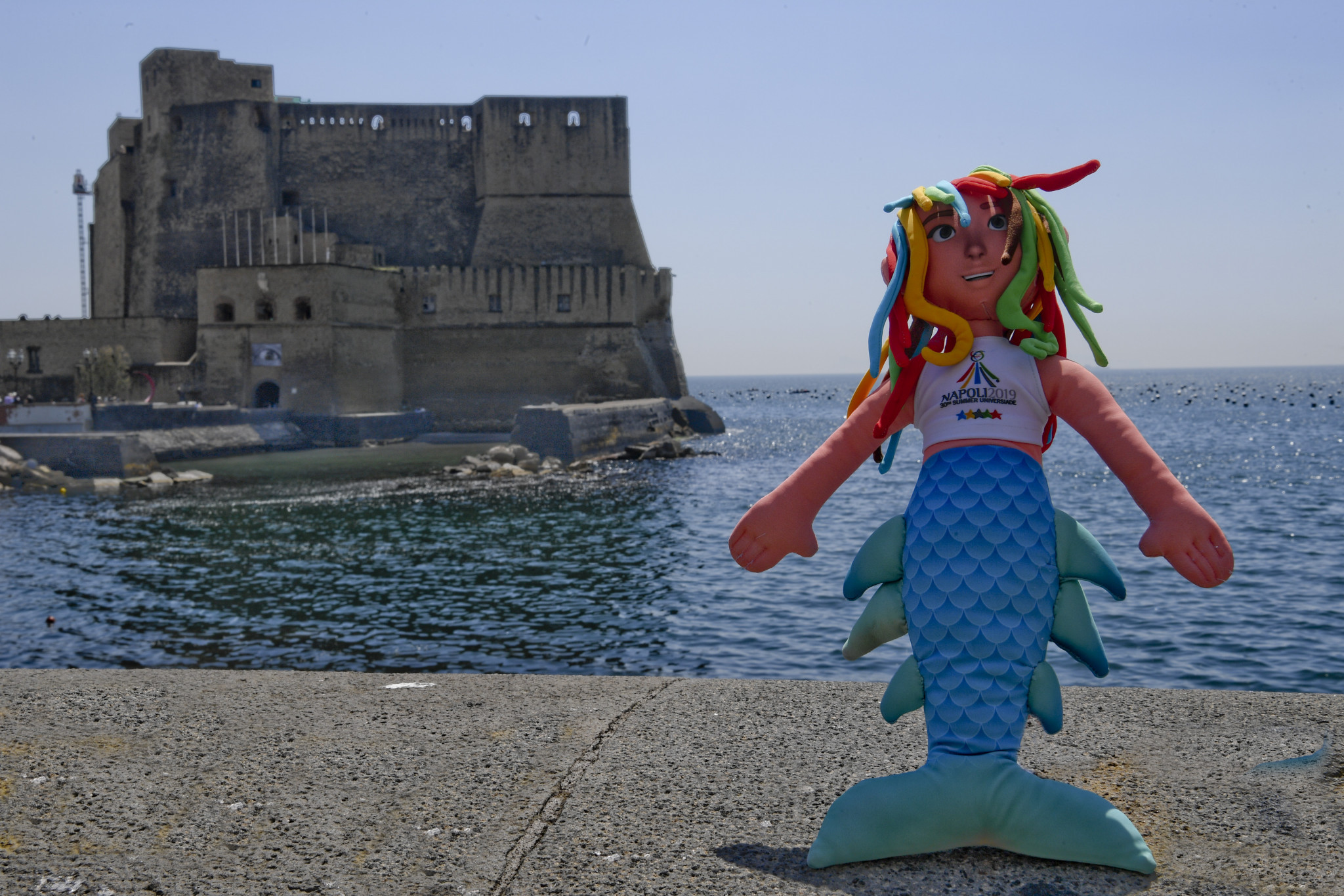 Partenope was the mascot for the 2019 event in Naples ©Naples 2019