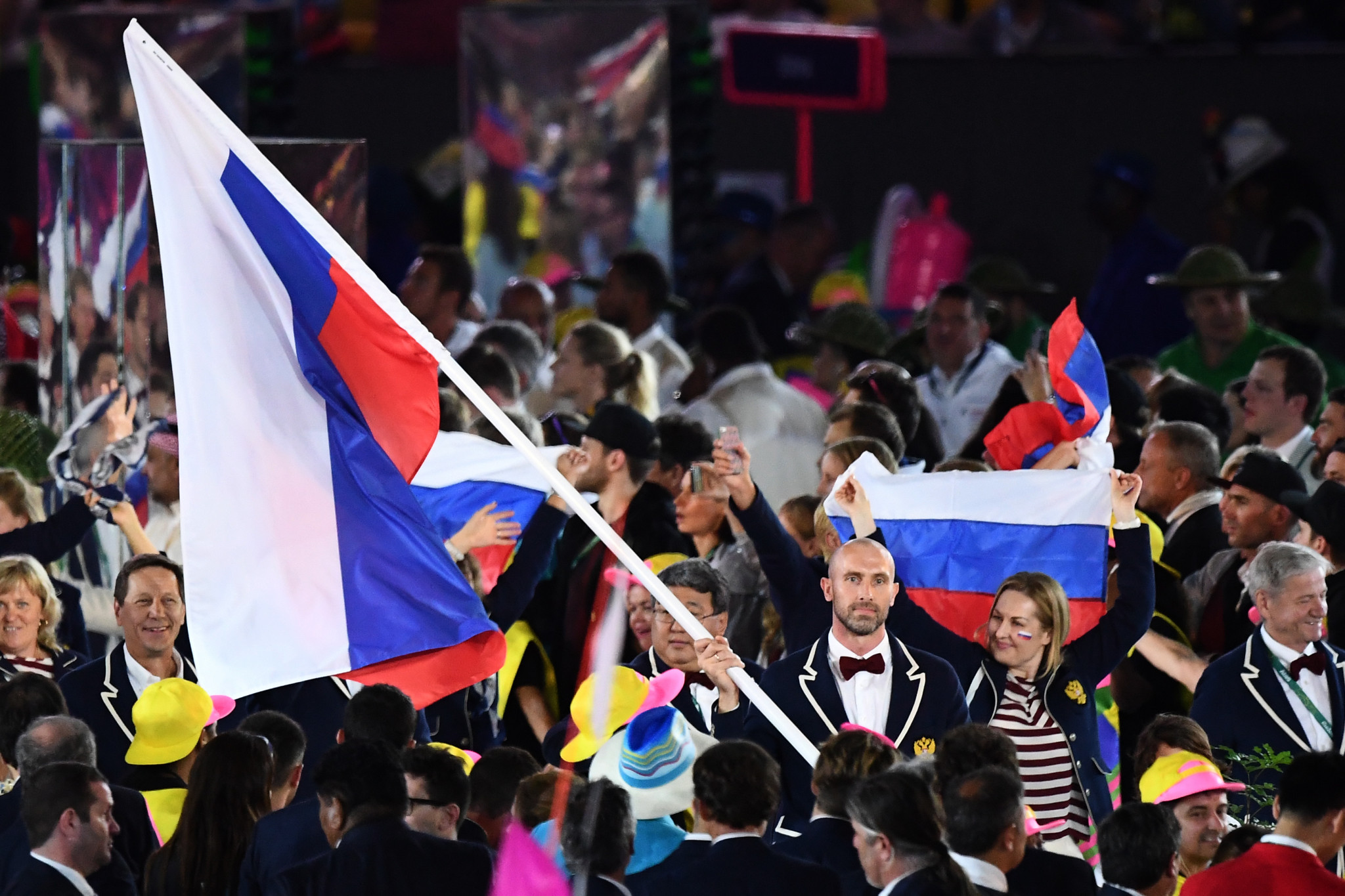 Russia's flag will be banned from major events for four years if CAS upholds WADA's decision ©Getty Images