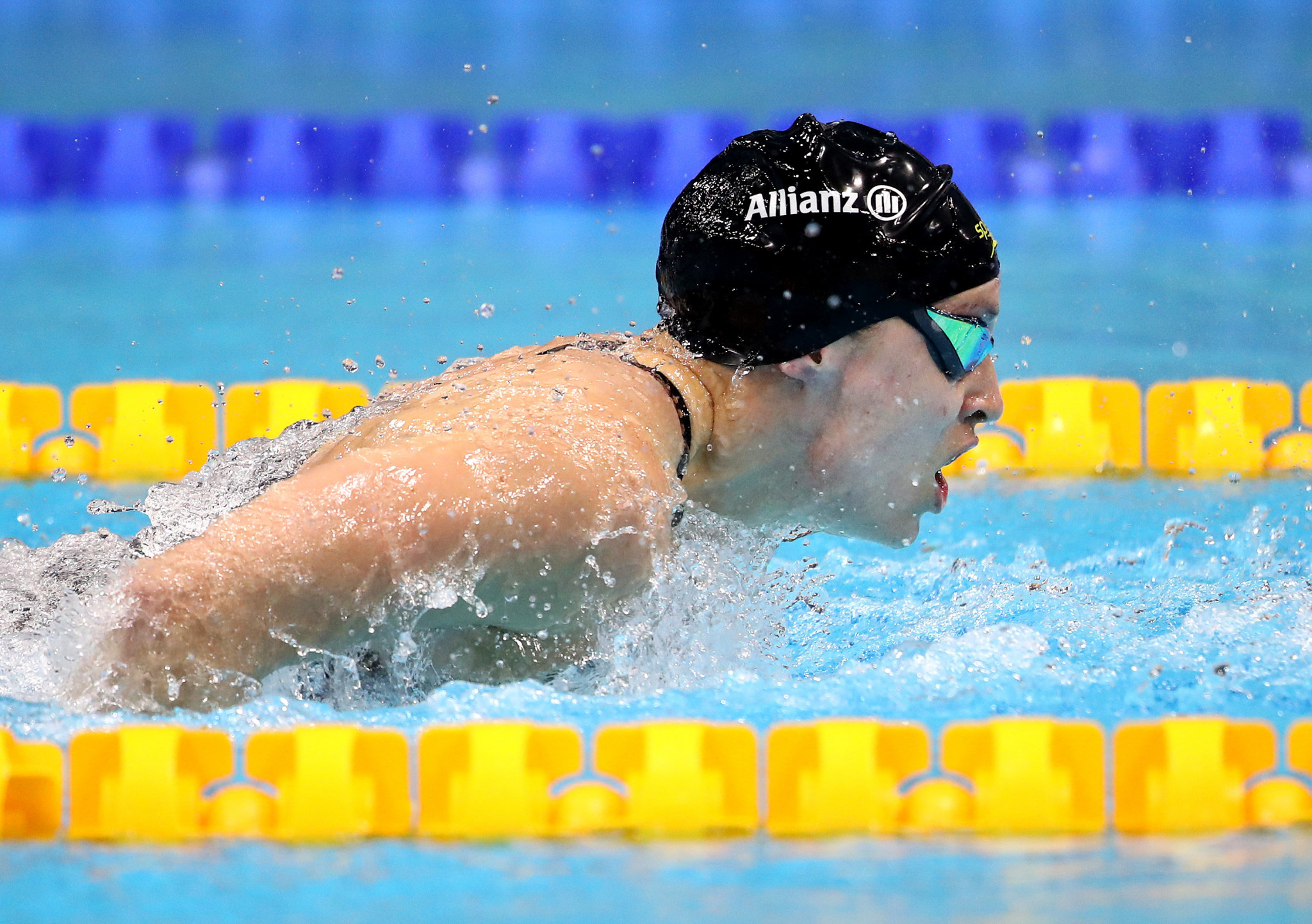 New Zealand's Sophie Pascoe took the narrowest win of the day with just two points separating her and her rival, Australia's Tiffany Thomas Kane, at the World Para Swimming Series in Melbourne ©Getty Images