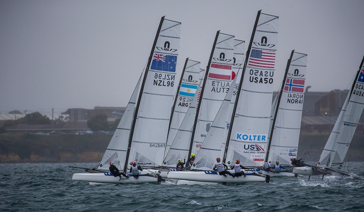 Three world titles were earned after a packed final day of races ©Sailing Energy