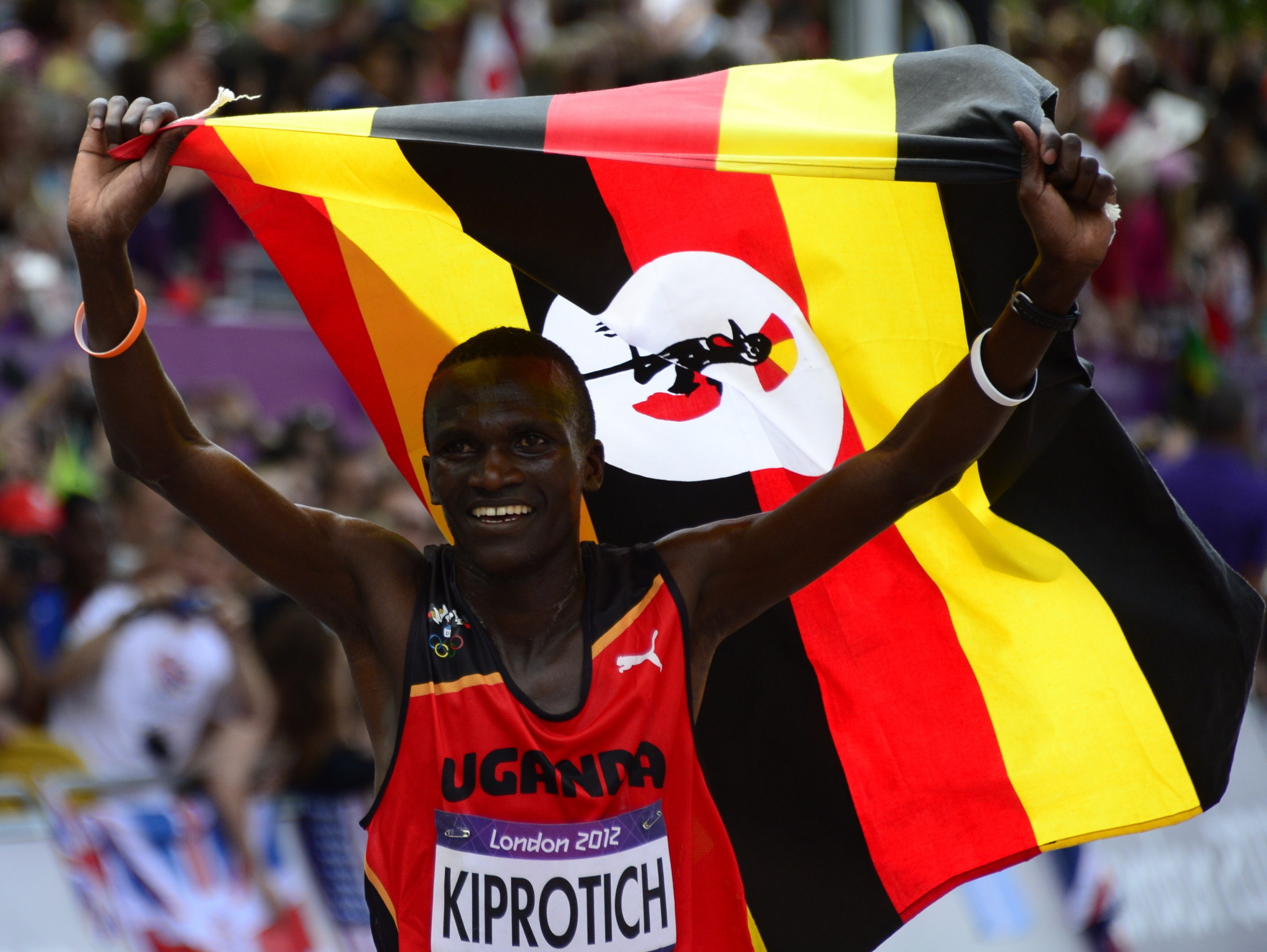 Stephen Kiprotich won Uganda's only Olympic medal of the millenium at London 2012 ©Getty Images