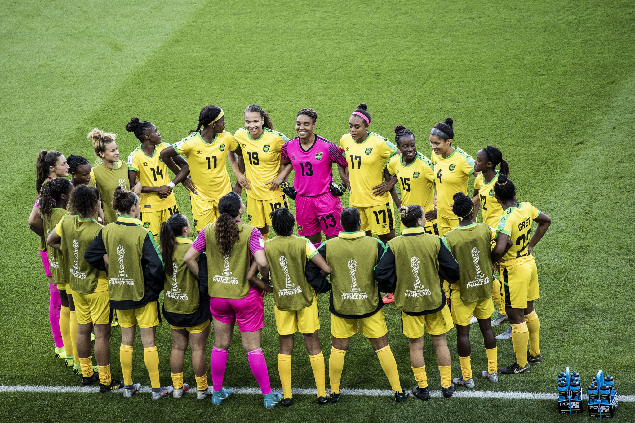 The Jamaican women's football team are still waiting for payment from the FIFA Women's World Cup, a story that has made headlines ©Getty Images
