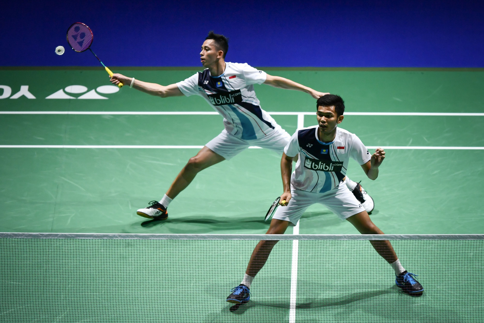 Mohammad Ahsan and Fajar Alfian sealed the men's title for Indonesia ©Getty Images