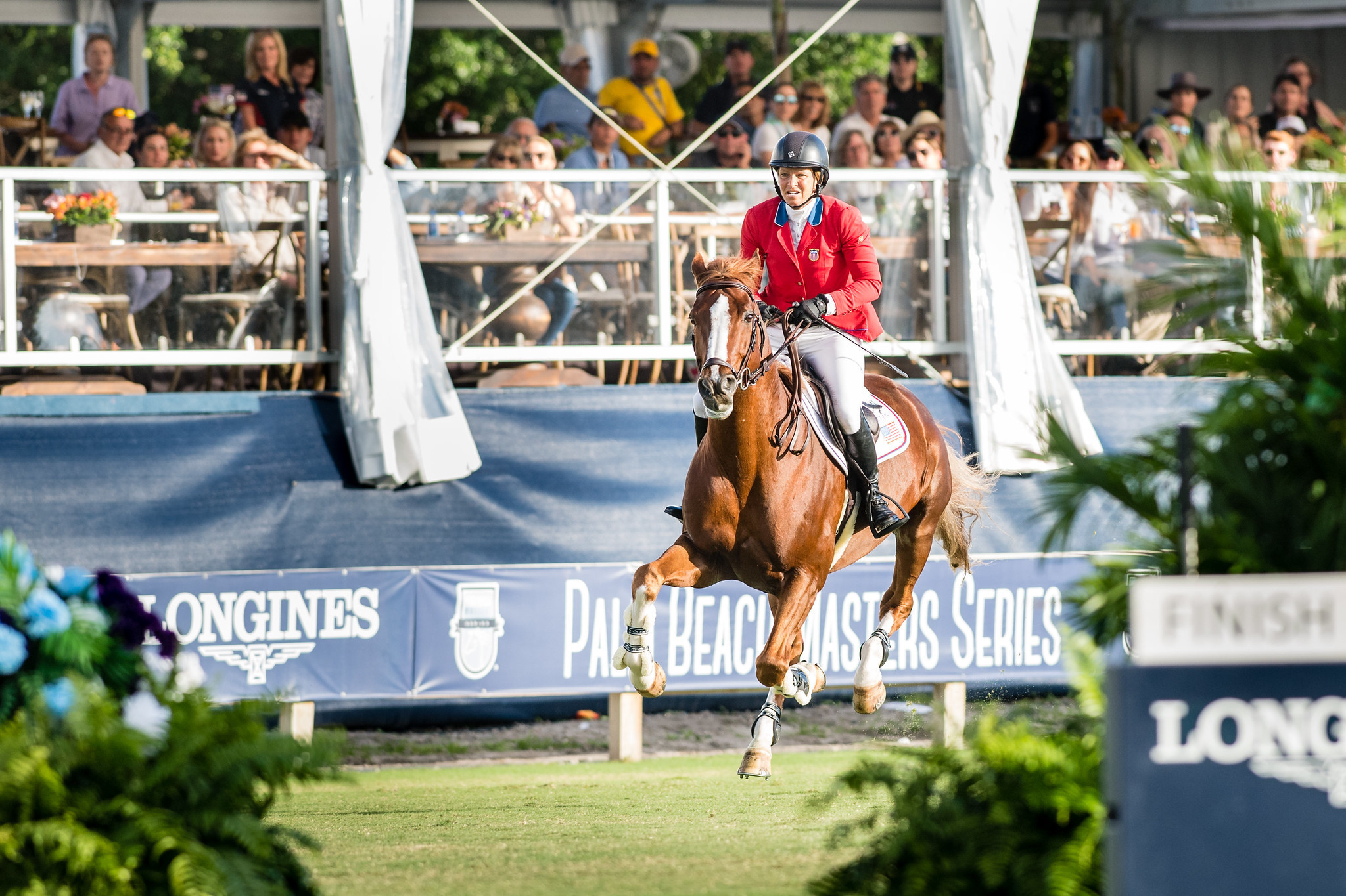Double Olympic gold medallist Beezie Madden was the standout star for the United States ©FEI