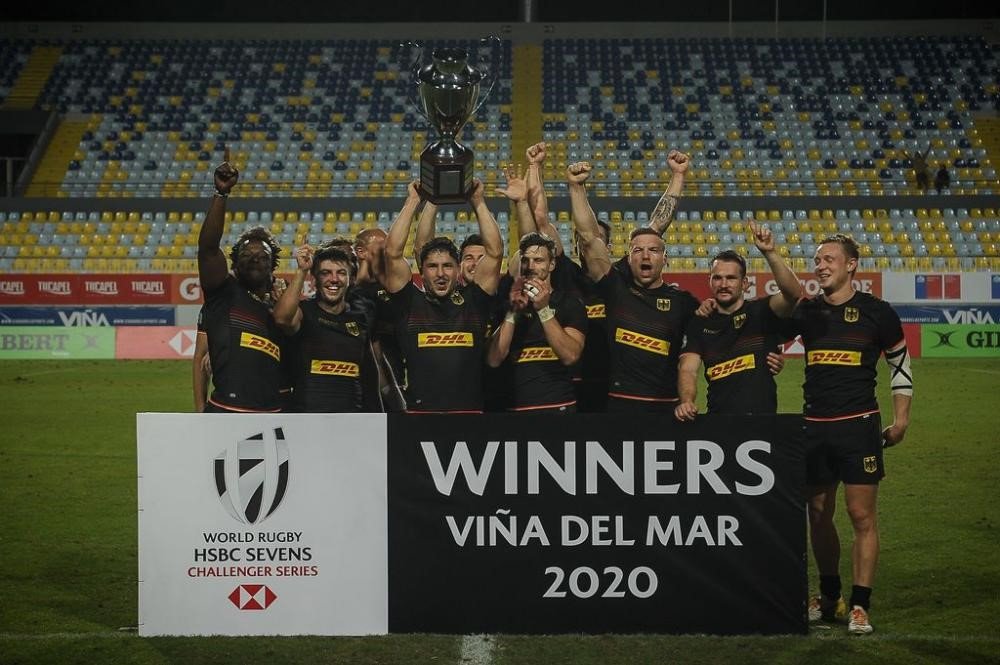 Germany won the first leg of the inaugural men's World Rugby Sevens Challenger Series in Chile ©World Rugby