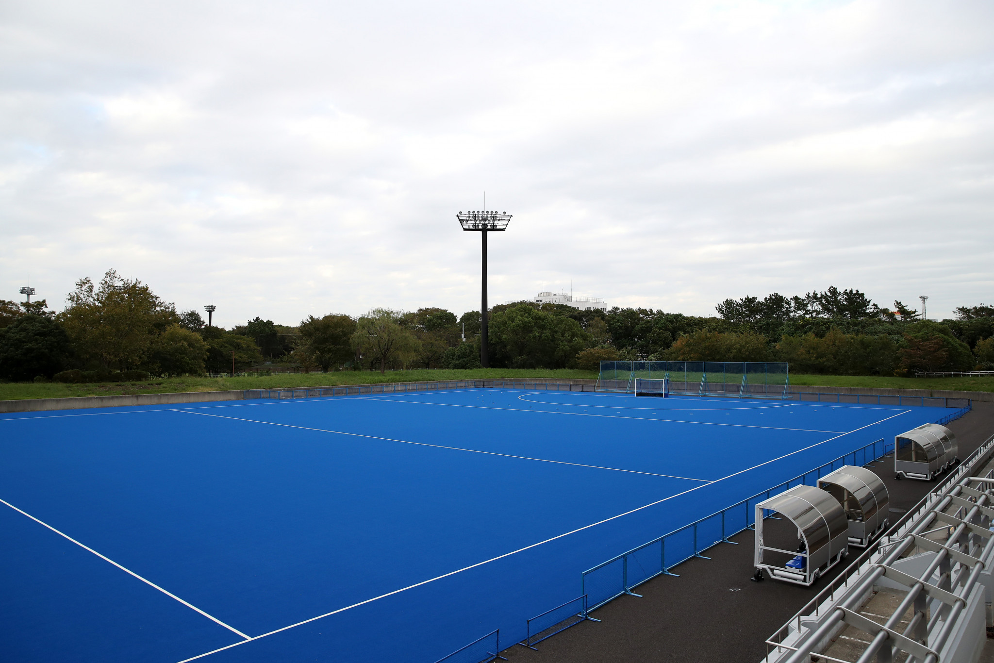 A sustainable hockey pitch has been developed for the Tokyo 2020 Olympic Games ©Getty Images