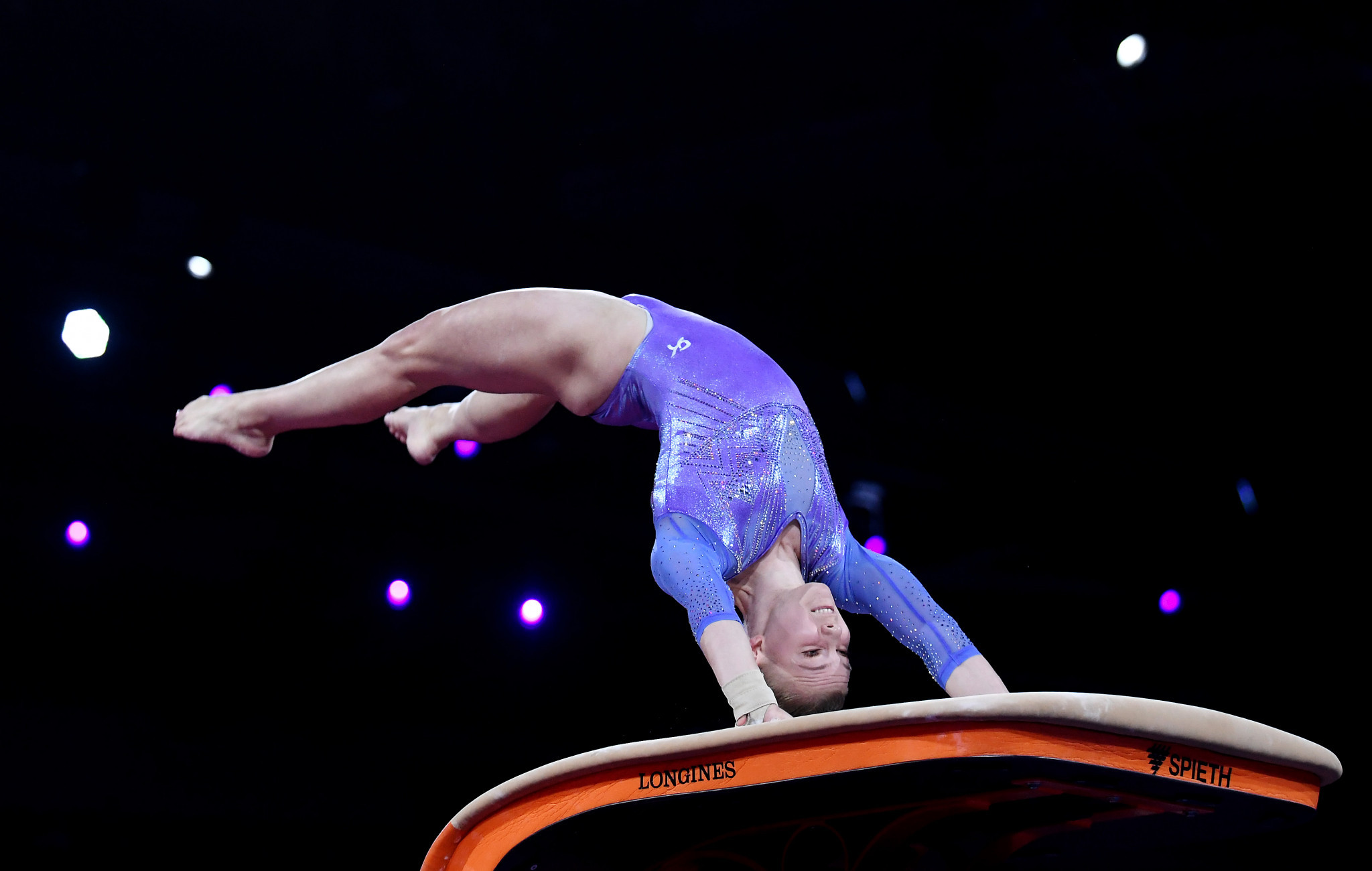 The United States' Jade Carey, the world silver medallist in vault, is set to compete in Melbourne ©Getty Images