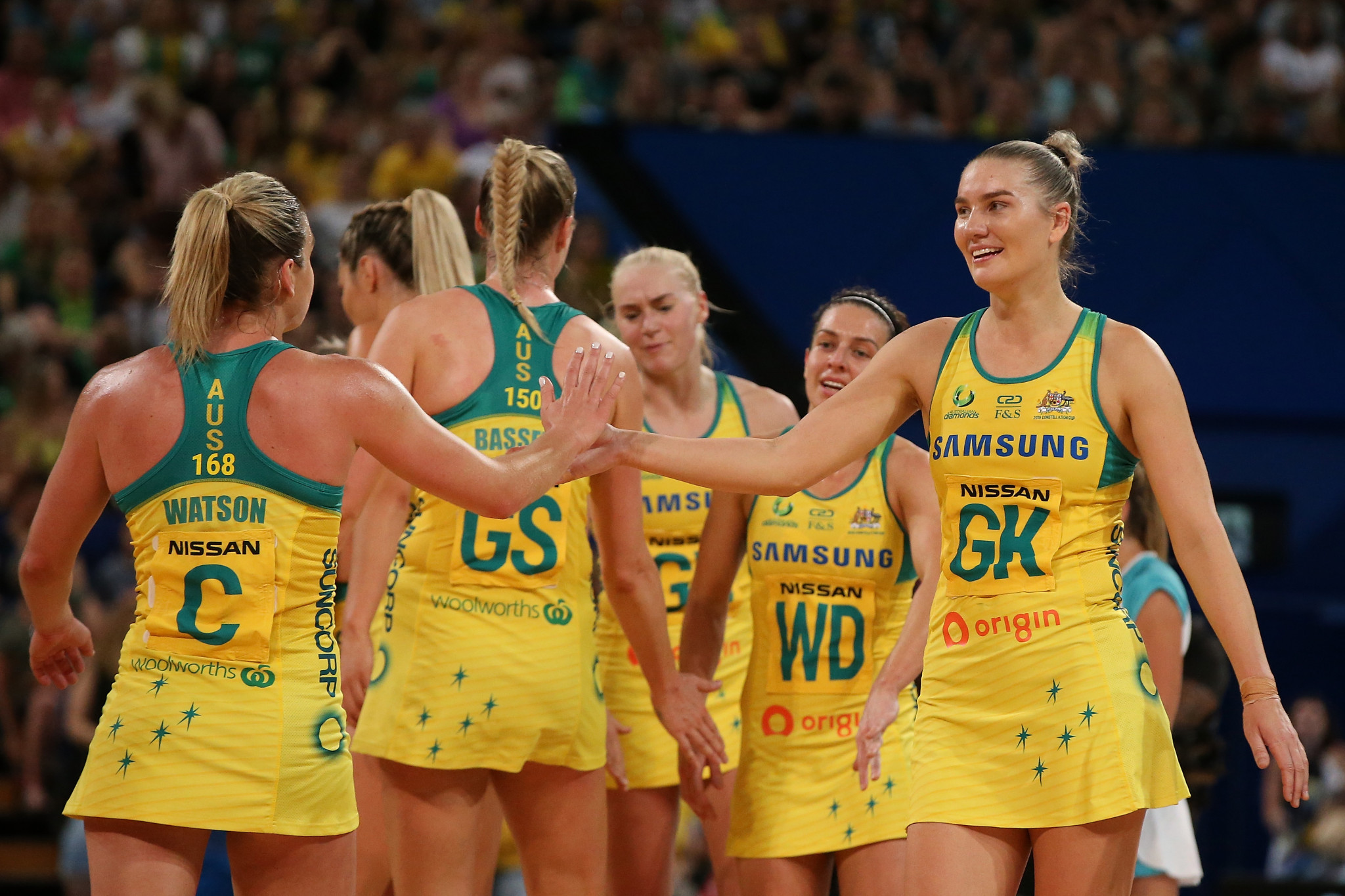 Australia's national team will now be known as the  Origin Australian Diamonds ©Getty Images