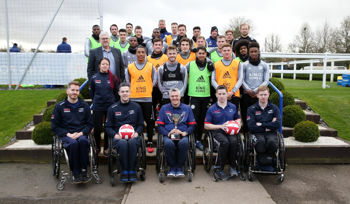 British team tour Leicester City training ground ahead of Wheelchair Rugby Quad Nations