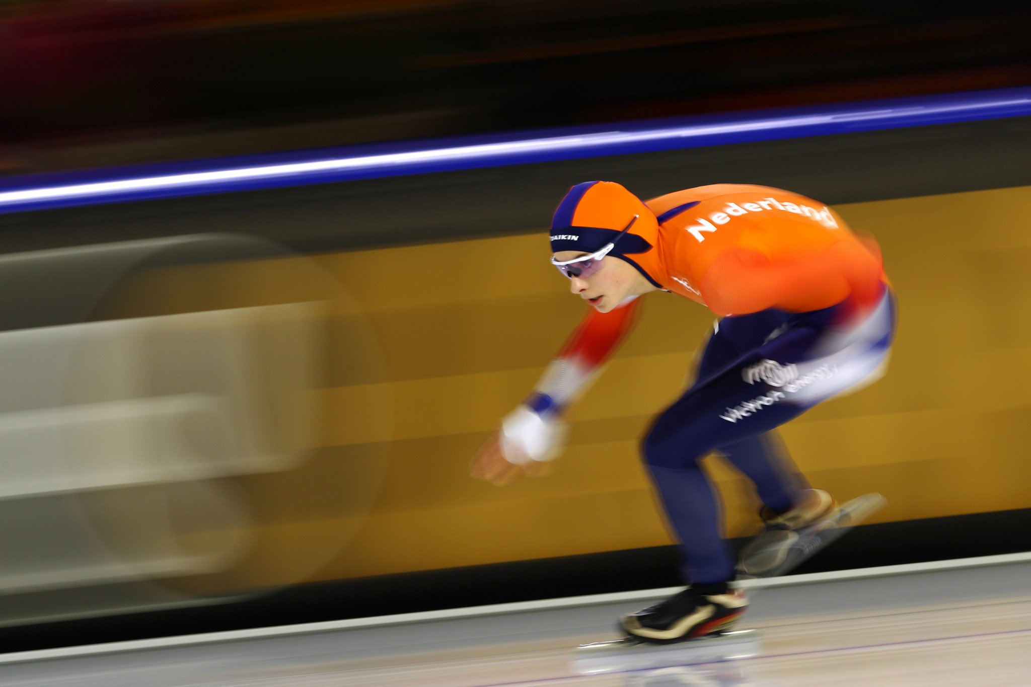 The Netherlands' Femke Kok was in fine form on day one of the ISU World Junior Speed Skating Championships in Tomaszów Mazowiecki ©Getty Images