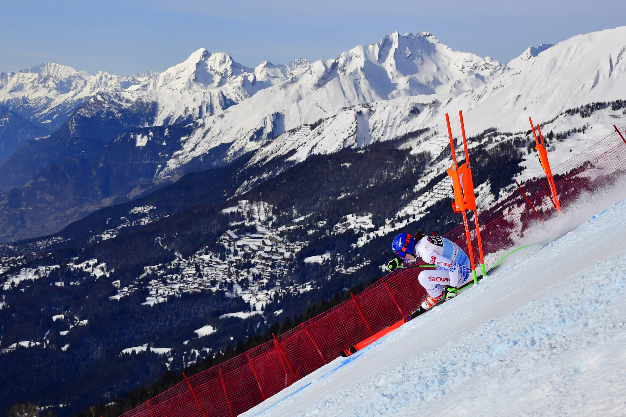 Slovakia's Petra Vlhová recorded a career-best downhill result by finishing fourth ©Getty Images