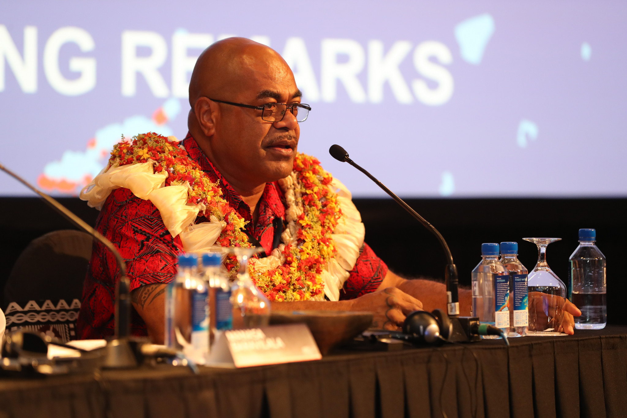 Fiji's Secretary of Youth and Sports Jone Nemani Maretino welcomed delegates to his country ©AIBA