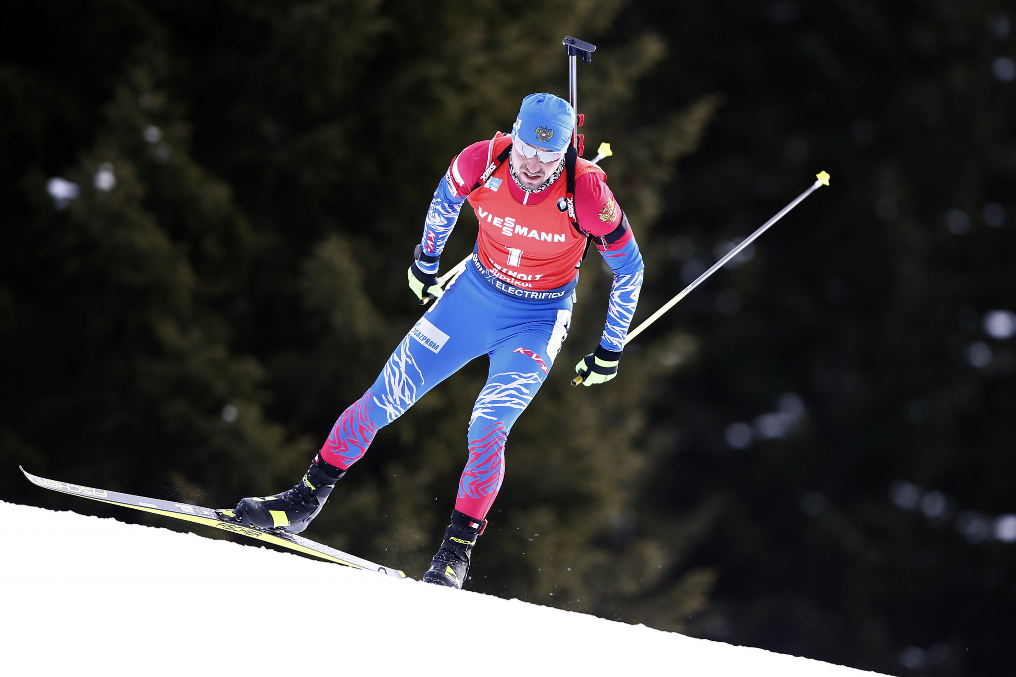 Alexander Loginov and his coach were targeted in the raid at the Biathlon World Championships ©Getty Images