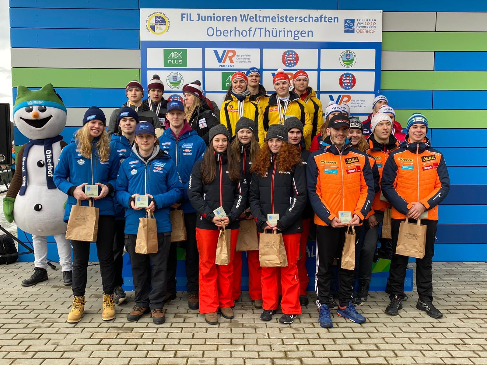 Germany topped the podium after winning the team competition to wrap up the FIL Junior World Championships ©Twitter/FIL_Luge