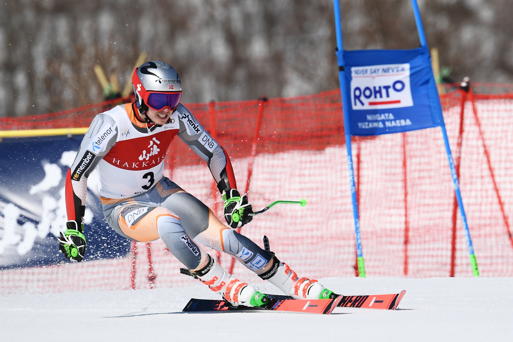 Henrik Kristoffersen led after the first run but ultimately finished fifth ©Getty Images