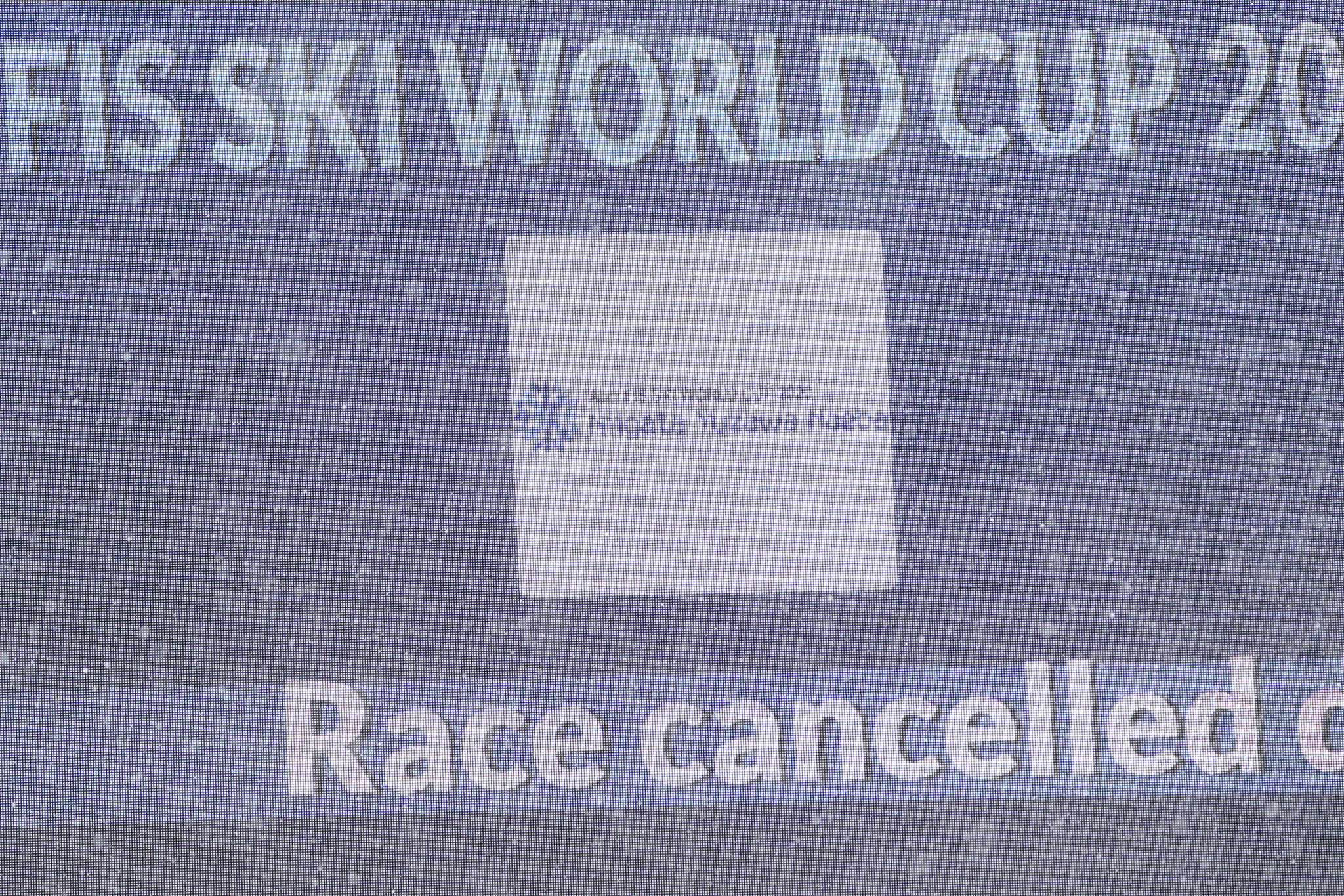 The race was cancelled before the first run ©Getty Images