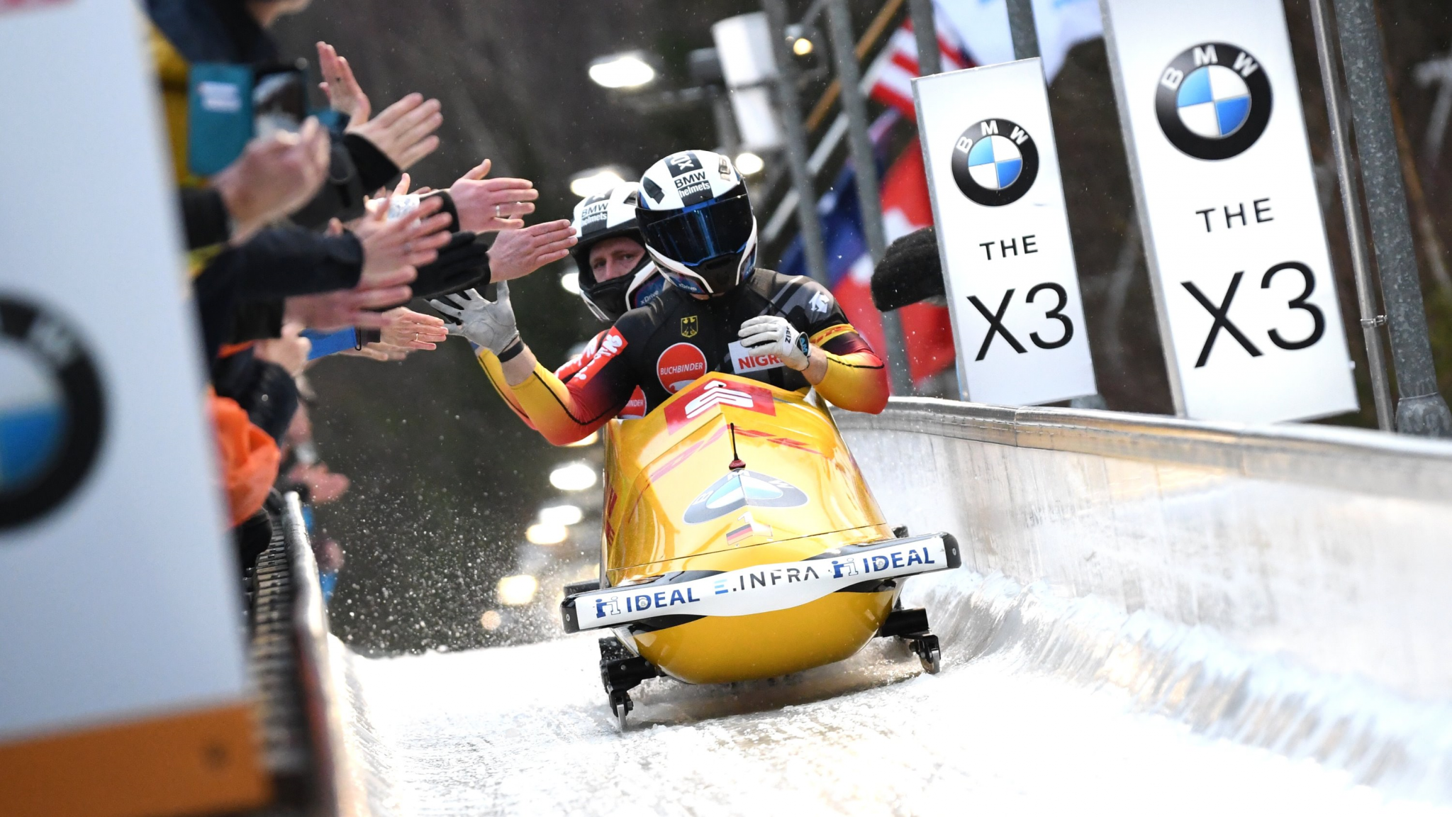Friedrich wins record sixth straight two-man title at IBSF World Championships