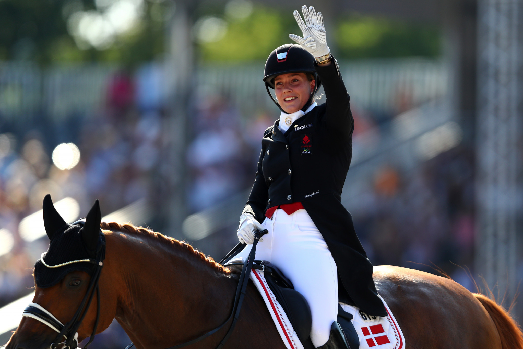 Cathrine Dufour of Denmark recorded a personal best to take victory at the FEI Dressage World Cup in Gothenburg ©Getty Images