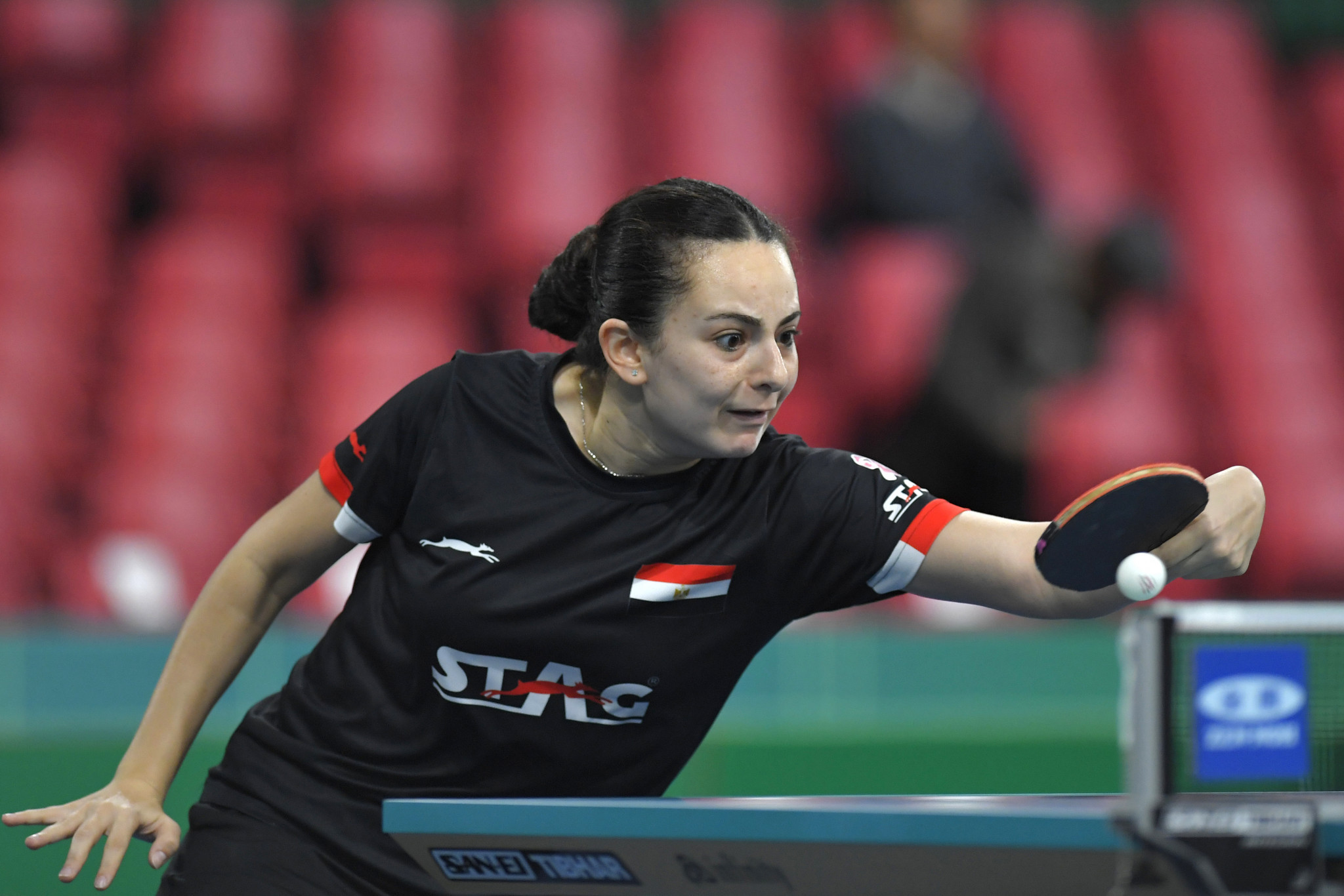 Dina Meshref enjoyed an impressive start to her title defence ©Getty Images
