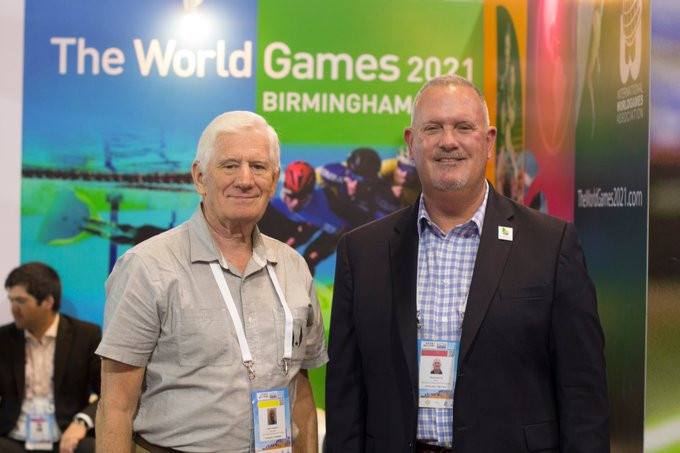 Nick Sellers replaces DJ Mackovets, right, as chief executive of Birmingham 2021 ©Twitter
