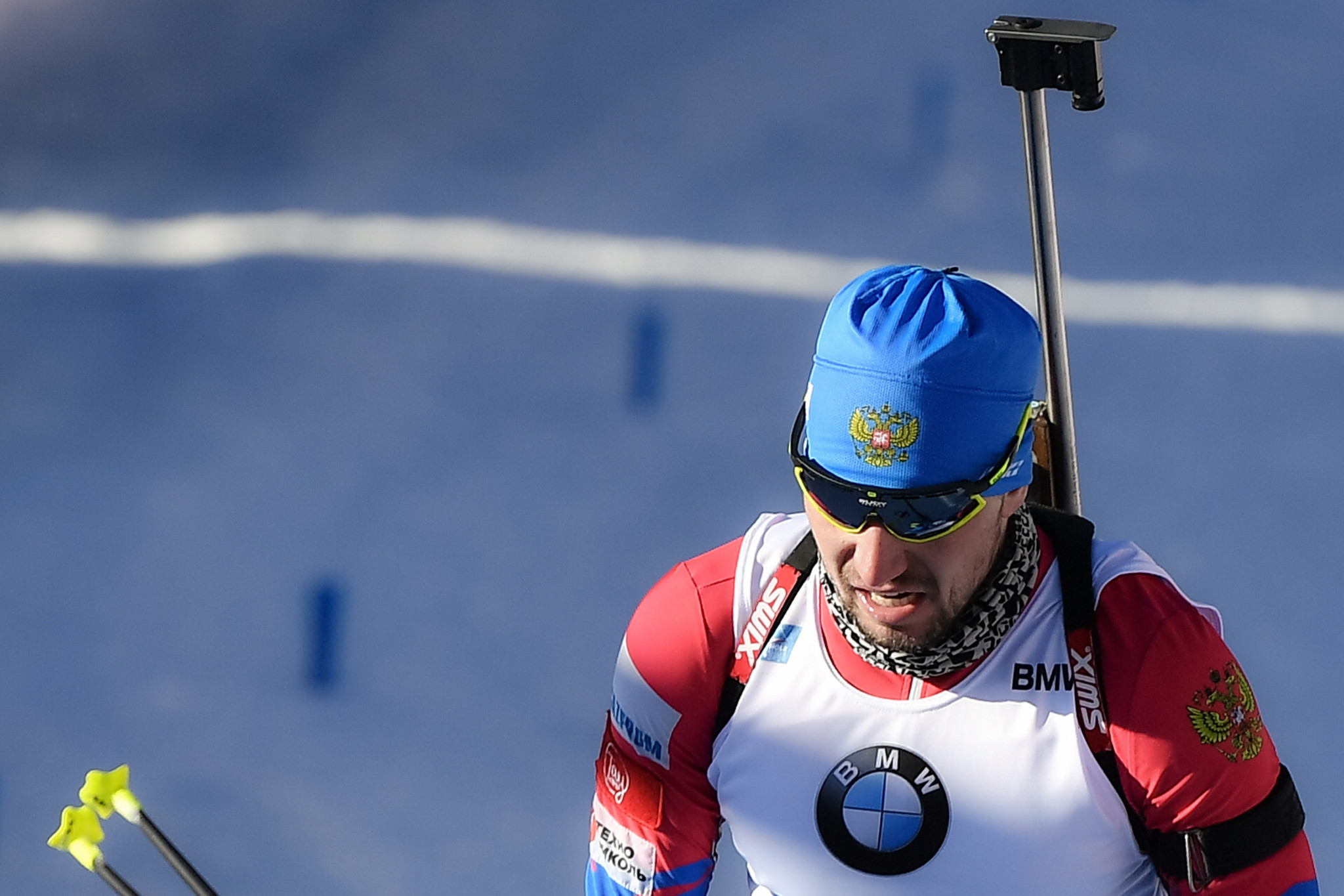 Alexander Loginov's hotel room was searched by Italian police during the Biathlon World Championships ©Getty Images