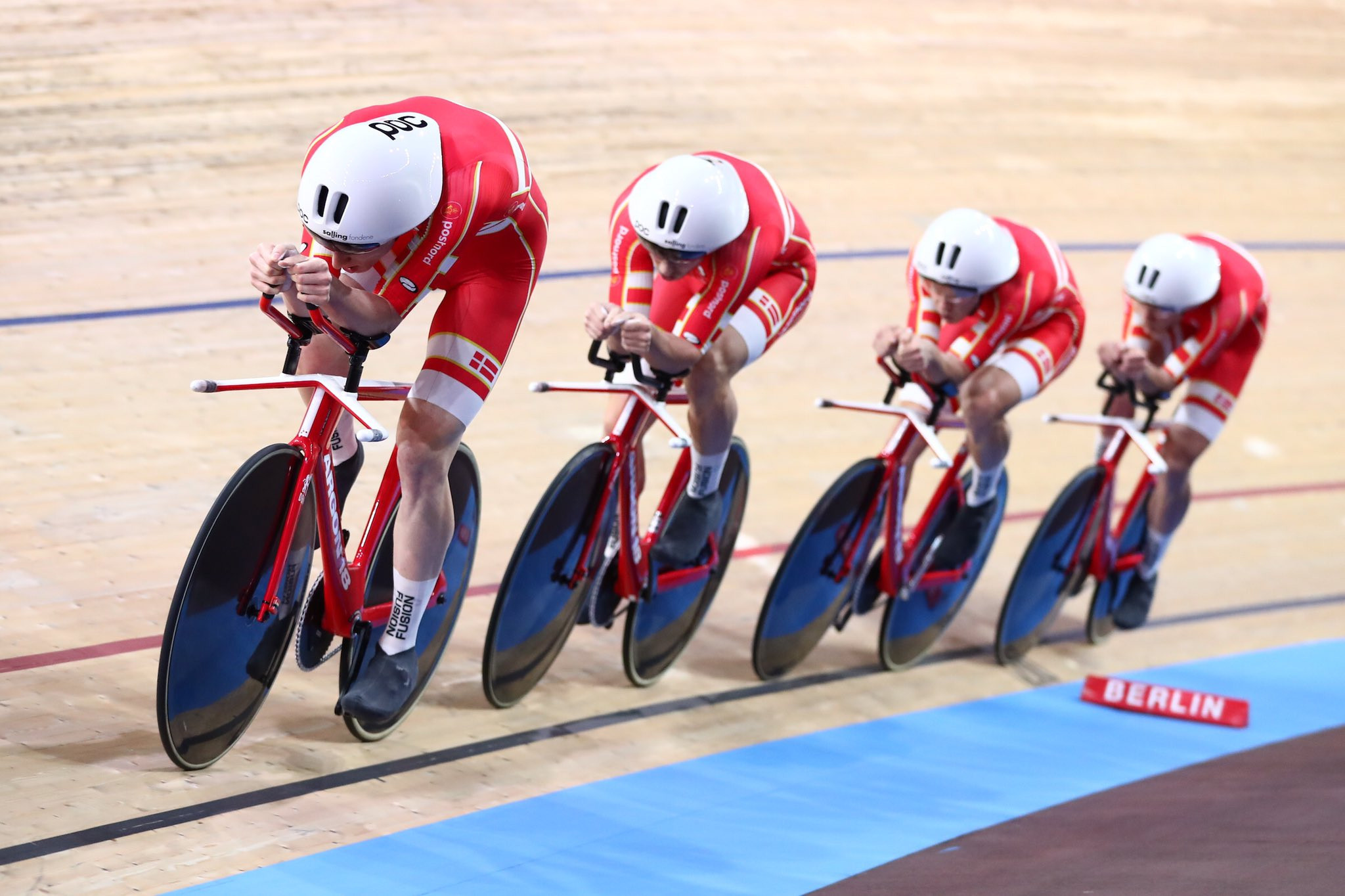 Denmark set third world record in two days as take gold in men's team pursuit