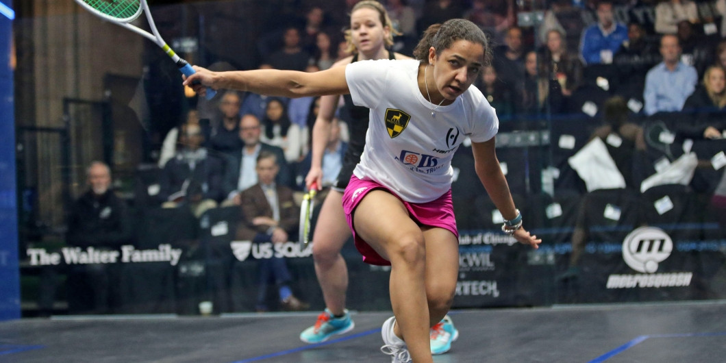 World number one Raneem El Welily triumphed in her opening match at the Windy City Open ©PSA