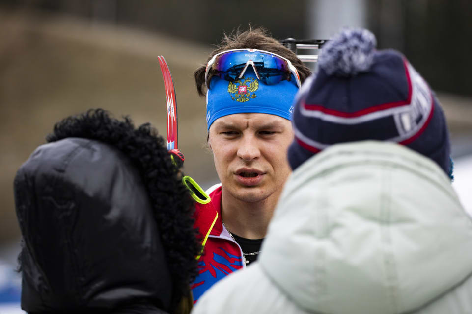 Matvey Eliseev of Russia triumphed in the men's 10km sprint in Minsk ©IBU