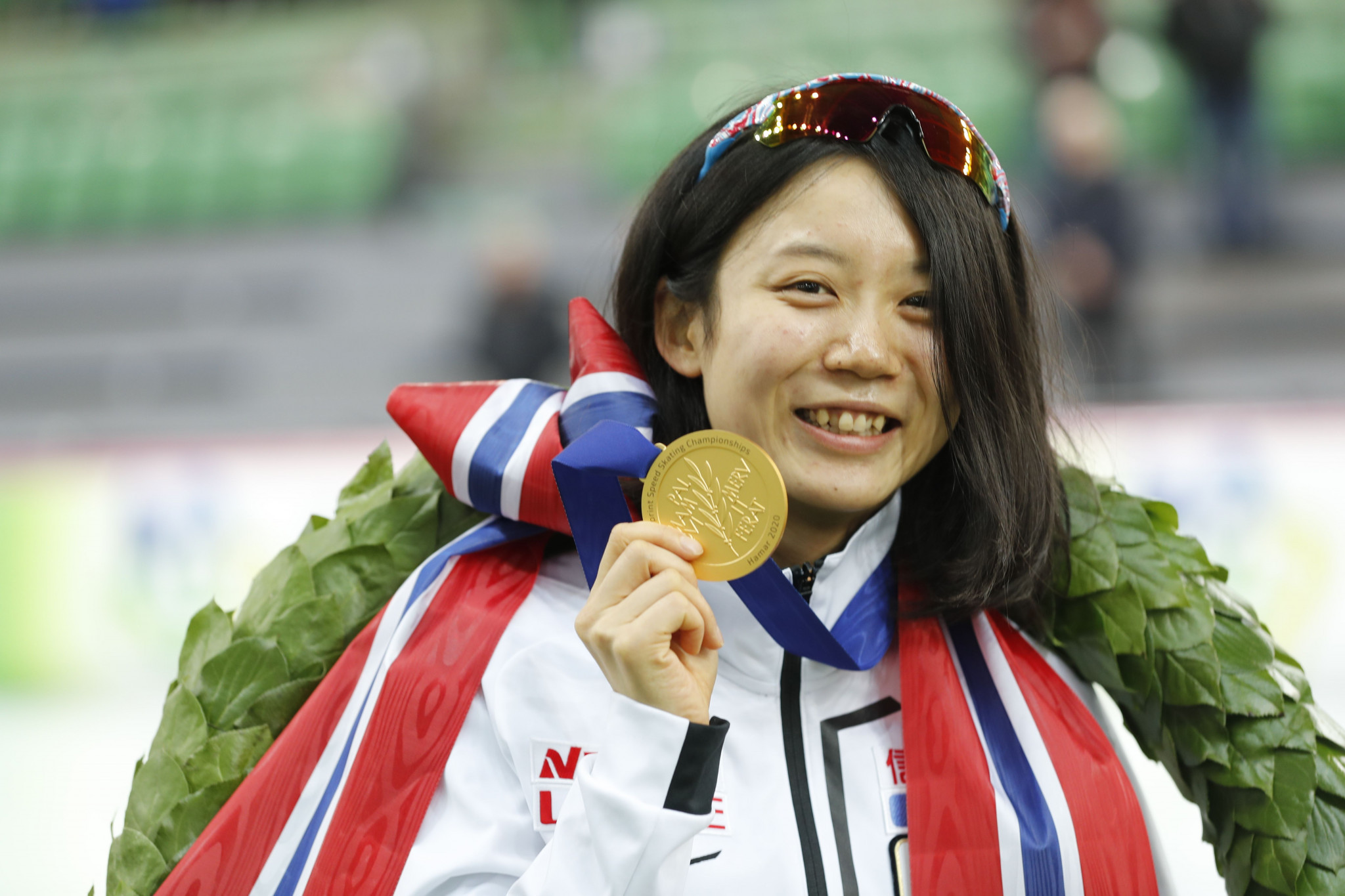 Japan celebrate double gold at World Sprint Speed Skating Championships at Hamar