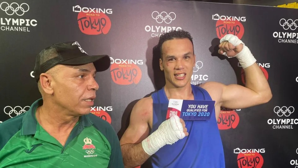 Mohamed Assaghir of Morocco qualified for the Olympic Games after winning a box-off in the men's light-heavyweight category at the African Olympic boxing qualification event in Dakar ©Olympic Channel