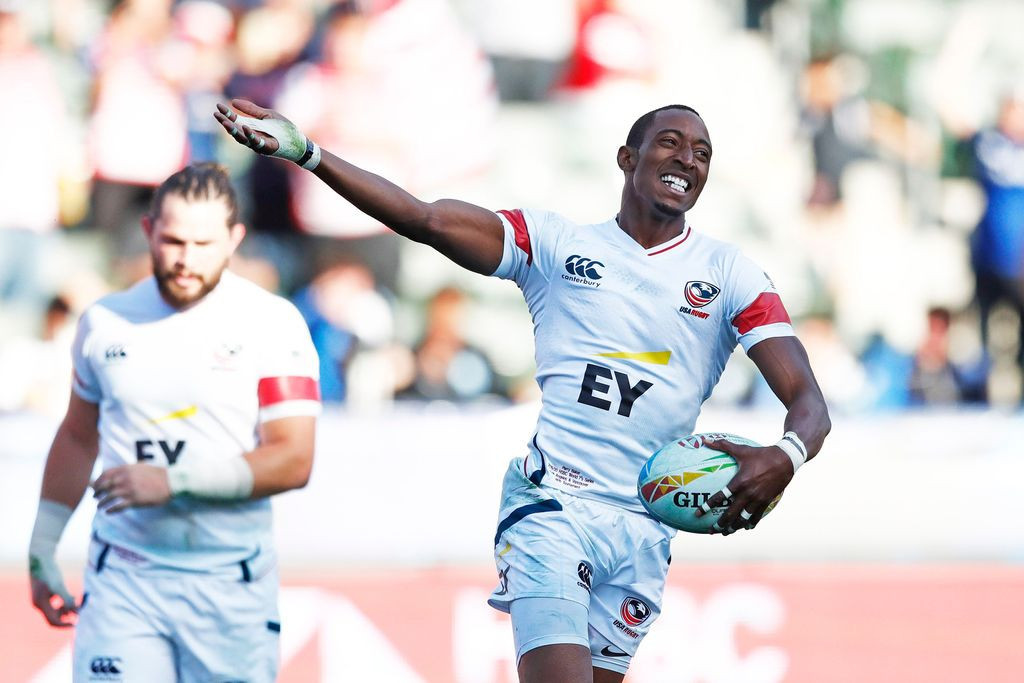 Hosts United States made a strong start in Los Angeles to their pursuit of three consecutive home-leg wins in the World Rugby Sevens Series ©World Rugby