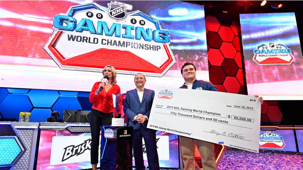 Matthew Gutkoski won the 2019 NHL Gaming World Championship ©NHL