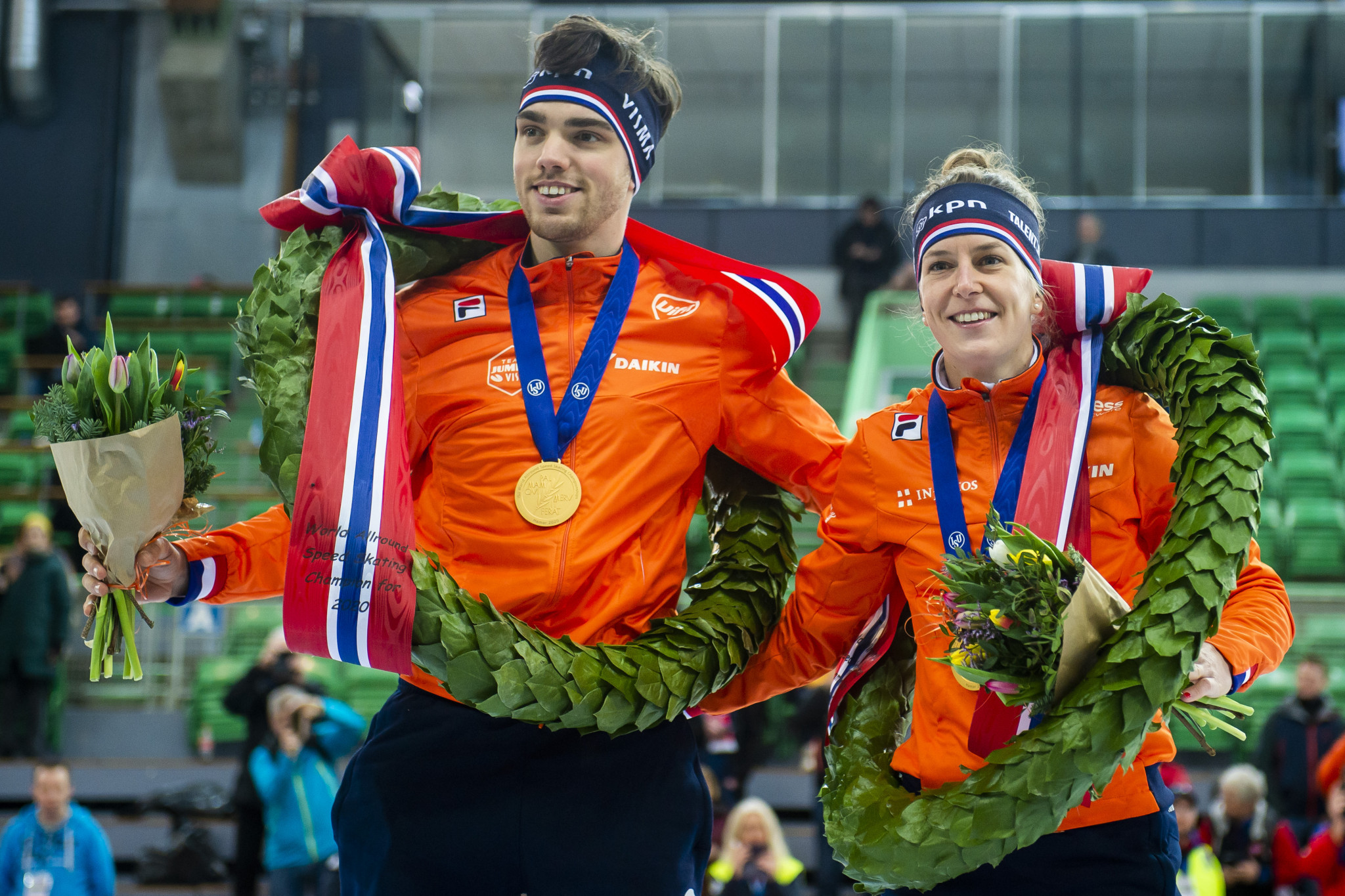 Roest and Wüst crowned World Allround Speed Skating champions again in Hamar
