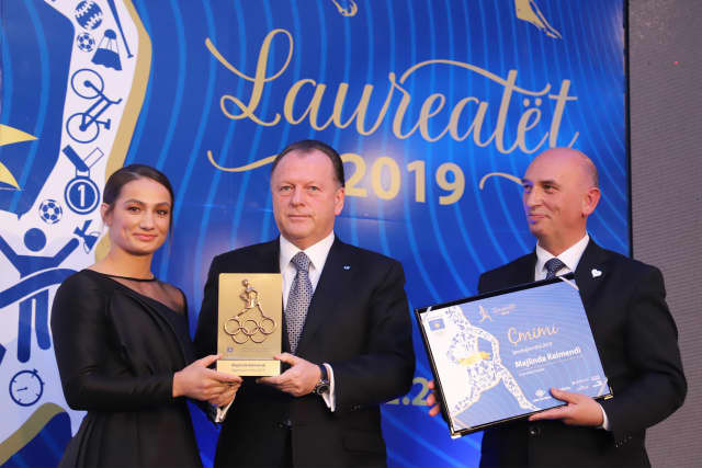 IJF President Vizer receives Order of Merit from Kosovo Olympic Committee
