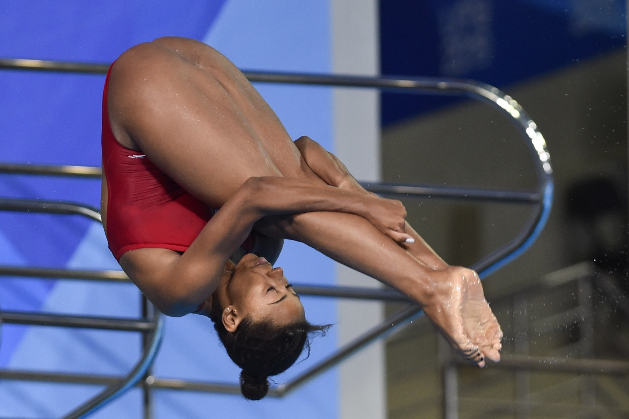 Jennifer Abel won two gold medals on the final day in Montreal ©Getty Images