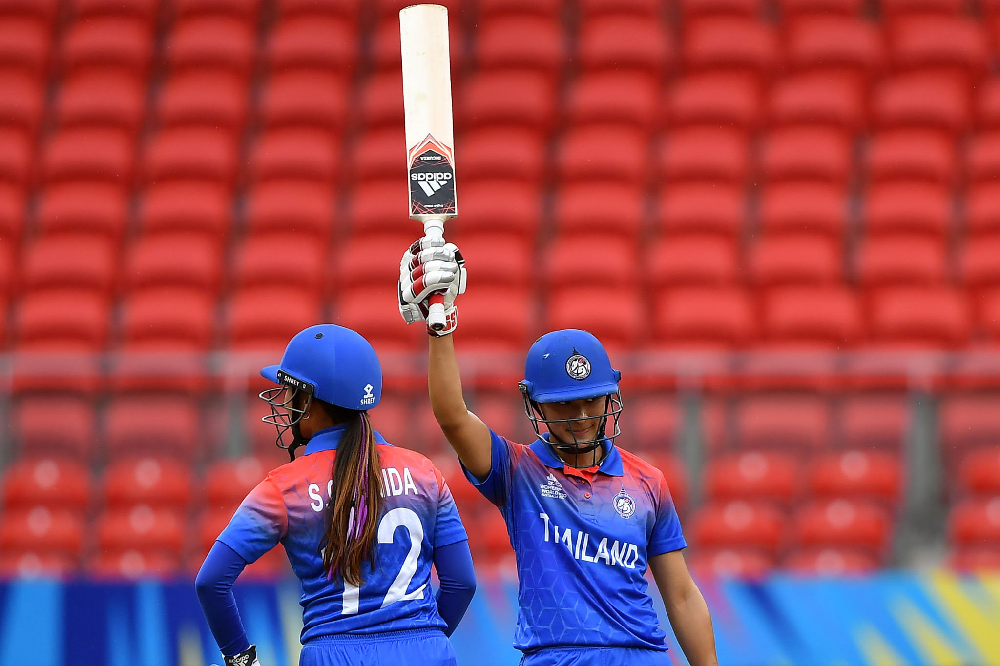 Nattakan Chantam performed well with the bat for Thailand as they were denied the chance of victory  ©Getty Images